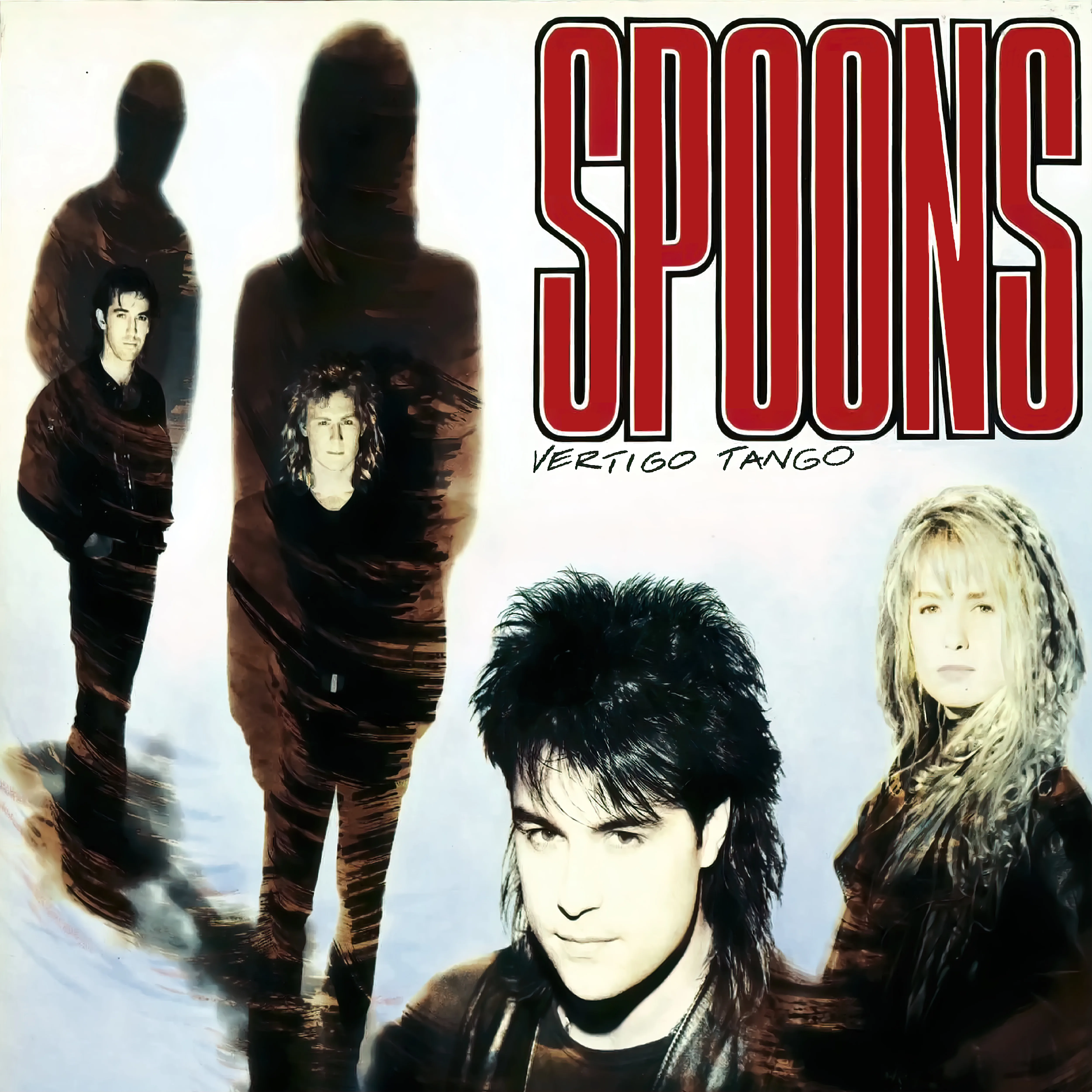 Official album cover art for the release Vertigo Tango by Spoons