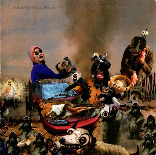 Official album cover art for the release Orochi Under the Straight Edge Leaves by Satanicpornocultshop