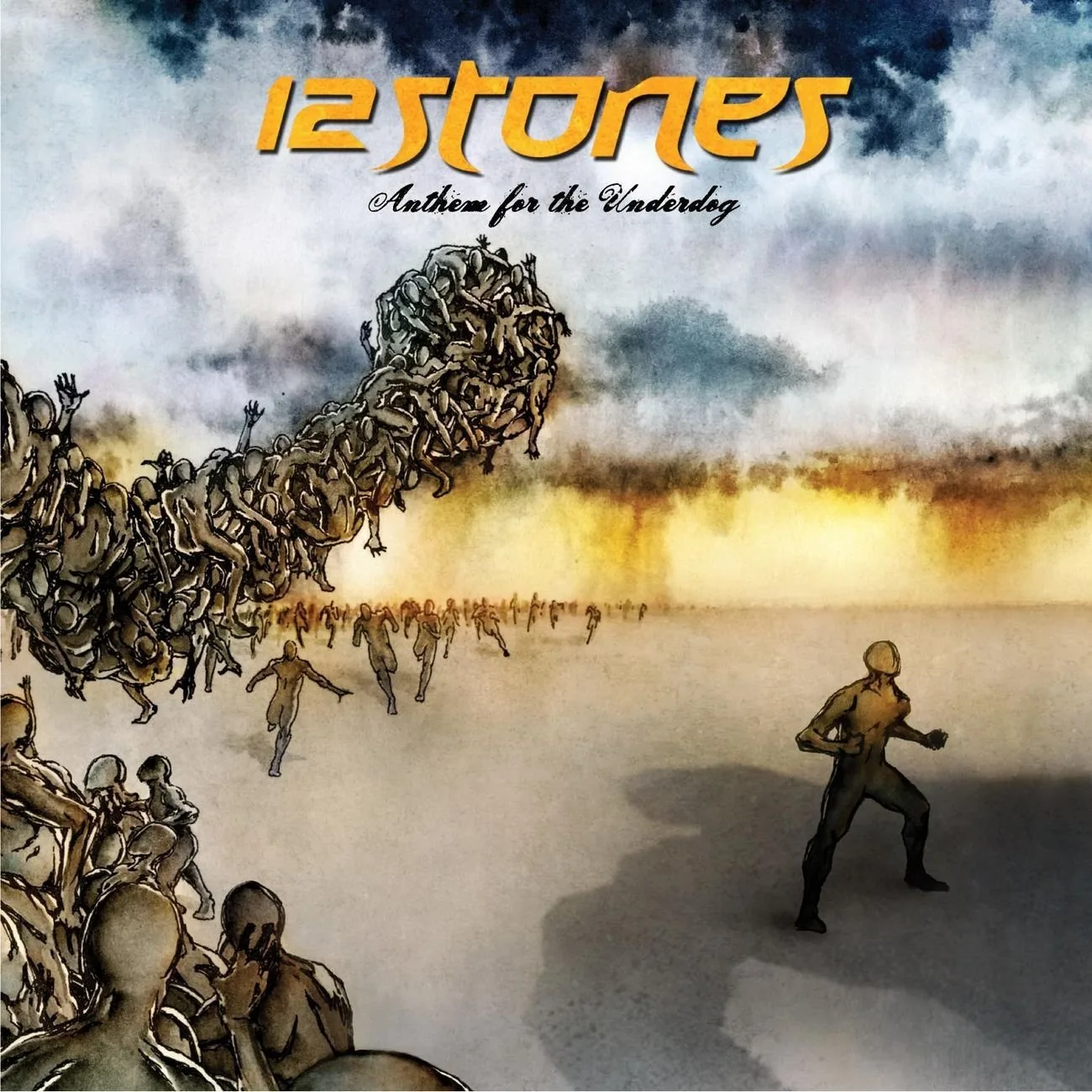 Official album cover art for the release Anthem for the Underdog by 12 Stones