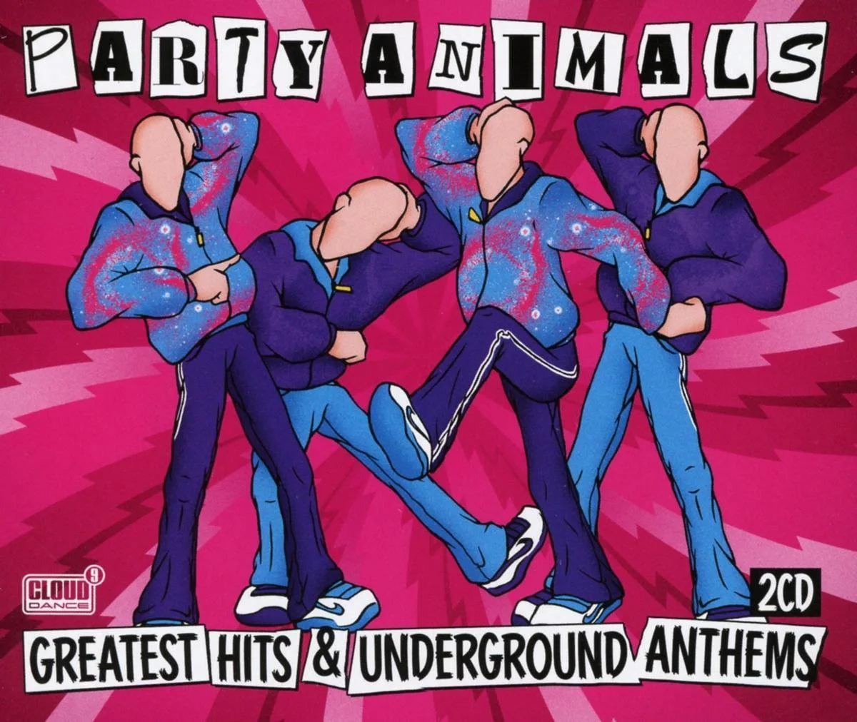 Official album cover art for the release Greatest Hits & Underground Anthems by Party Animals