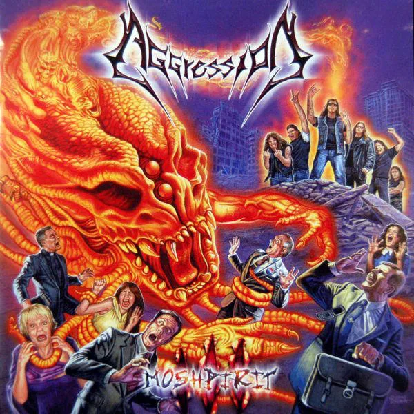 Official album cover art for the release MoshPirit by Aggression