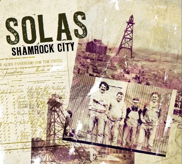 Official album cover art for the release Shamrock City by Solas