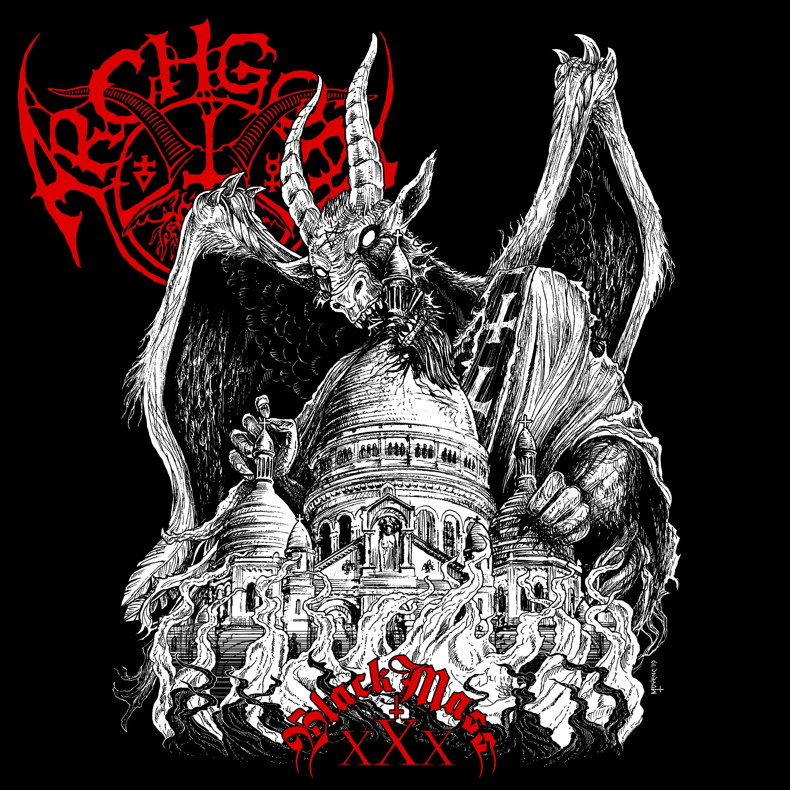 Official album cover art for the release Black Mass XXX by Archgoat