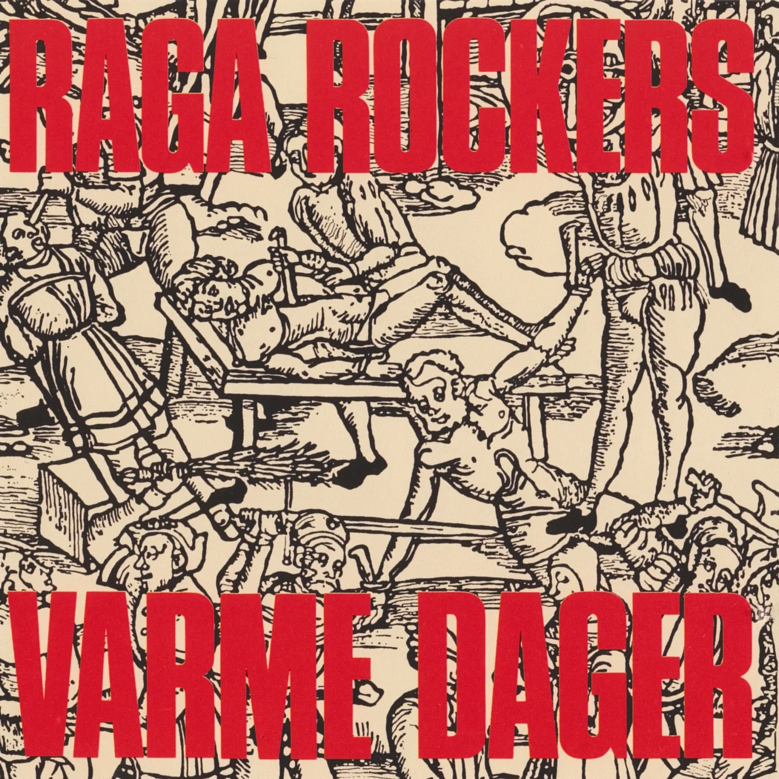 Official album cover art for the release Varme dager by Raga Rockers