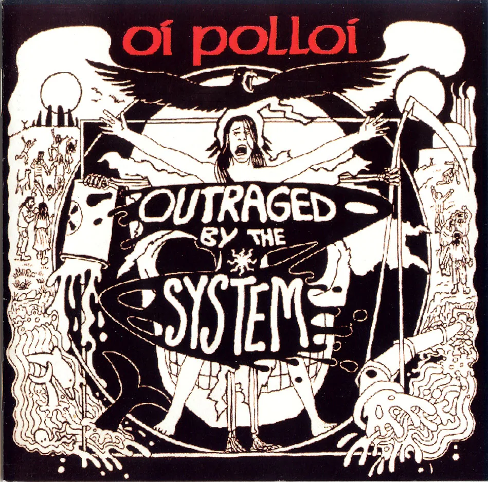 Official album cover art for the release Outraged by the System by Oi Polloi