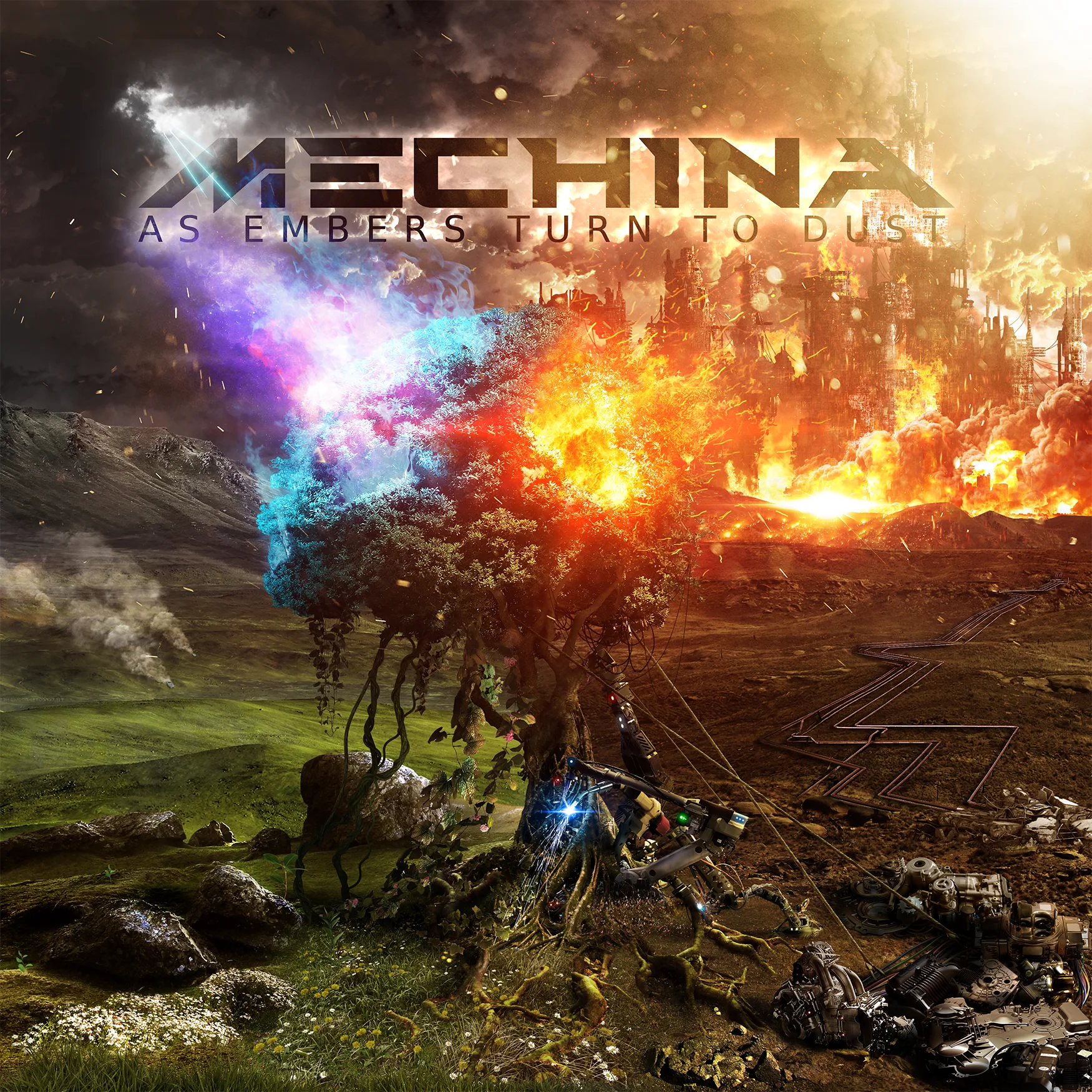 Official album cover artwork for As Embers Turn to Dust by Mechina