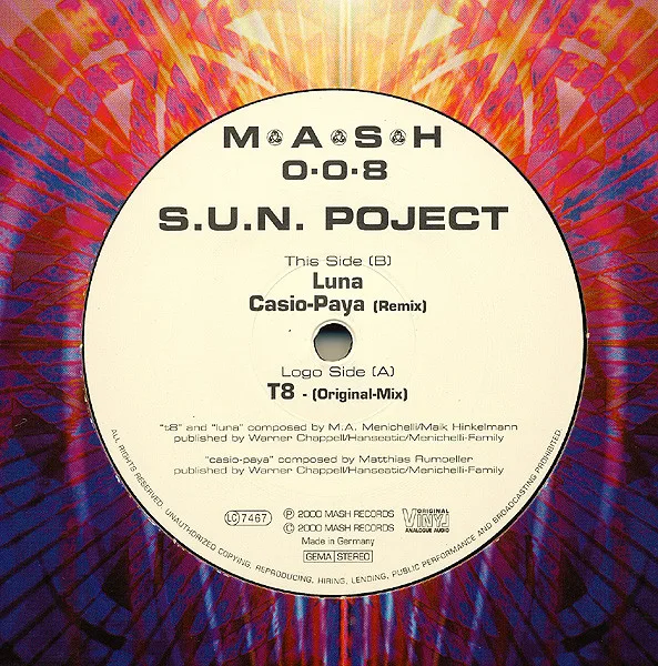 Official album cover art for the release T8 by S.U.N. Project