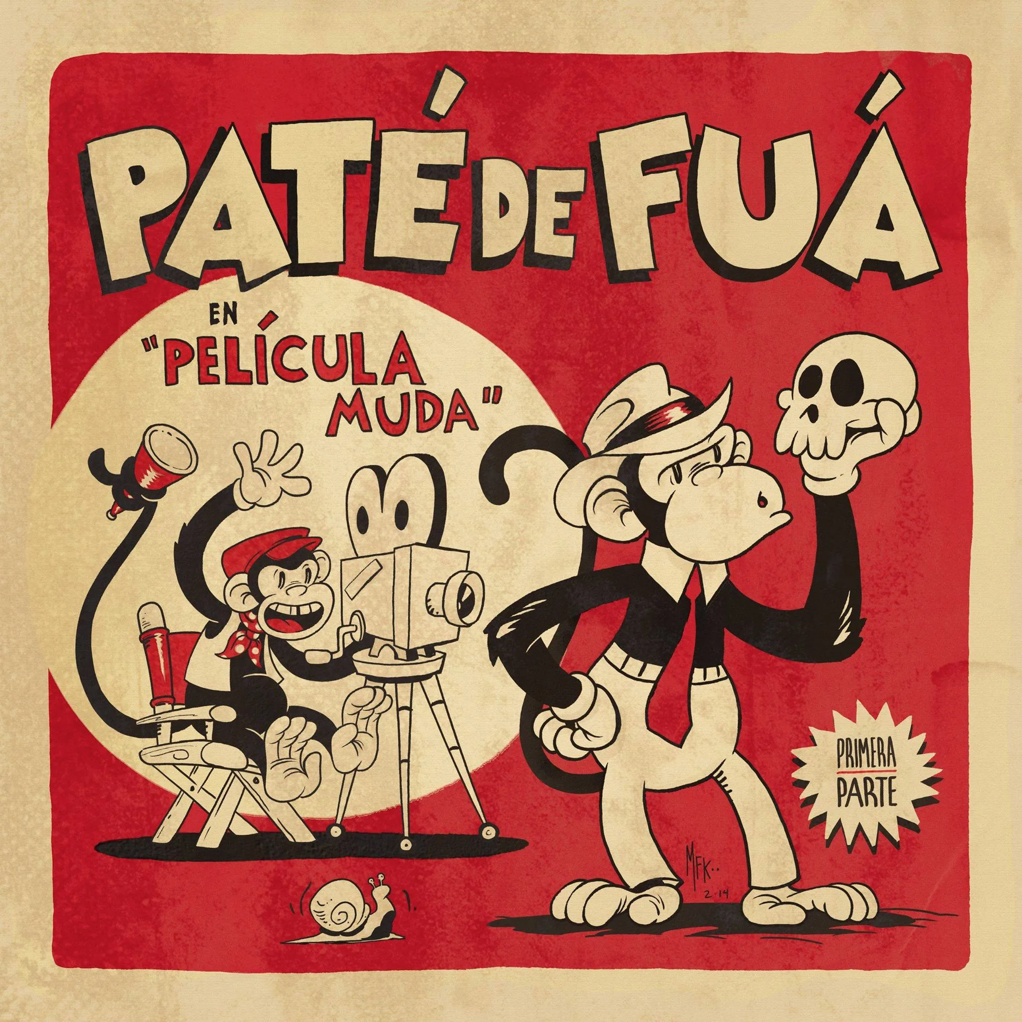 Official album cover art for the release Película muda, parte 1 by Paté de Fuá