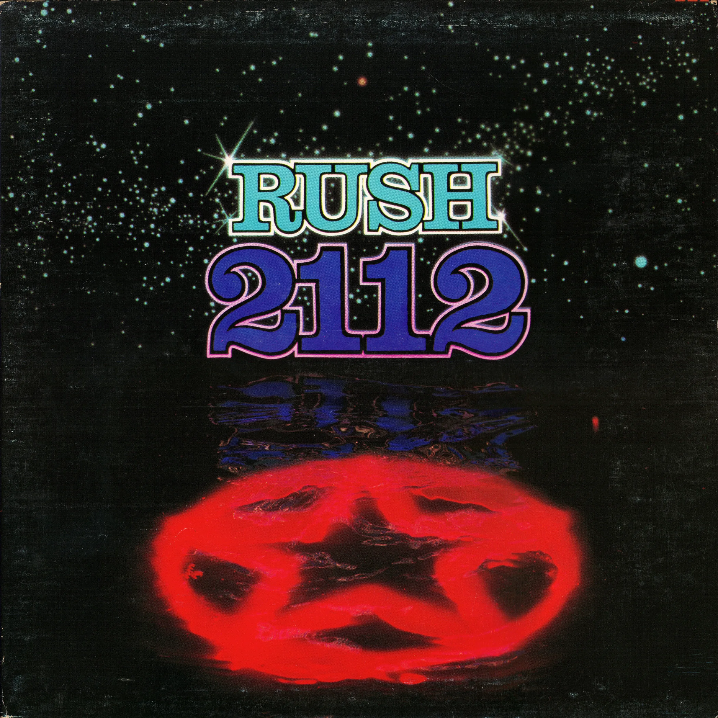 2112: I. Overture / II. The Temples of Syrinx / III. Discovery / IV. Presentation / V. Oracle: The Dream / VI. Soliloquy / VII. Grand Finale song track artwork featured on the album 2112 by Rush
