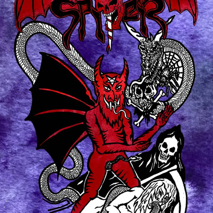 Official album cover art for the release Draconian Death Curse by Spiter