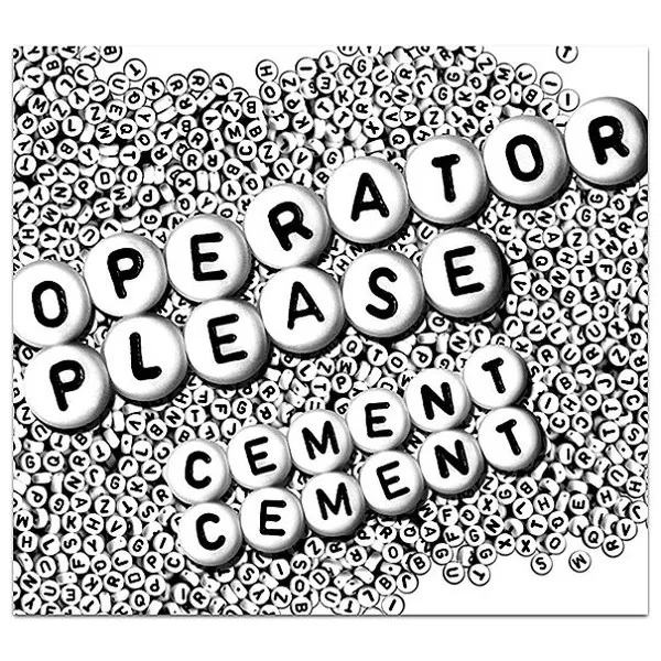 Official album cover art for the release Cement Cement by Operator Please
