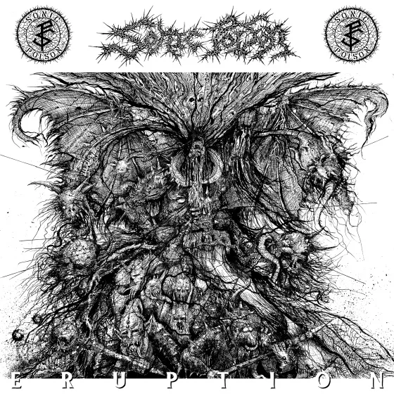 Official album cover art for the release Eruption by Sonic Poison