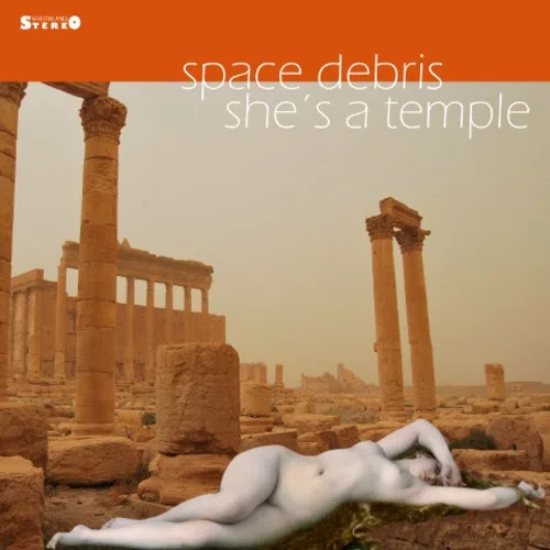 Official album cover art for the release She’s a Temple by Space Debris