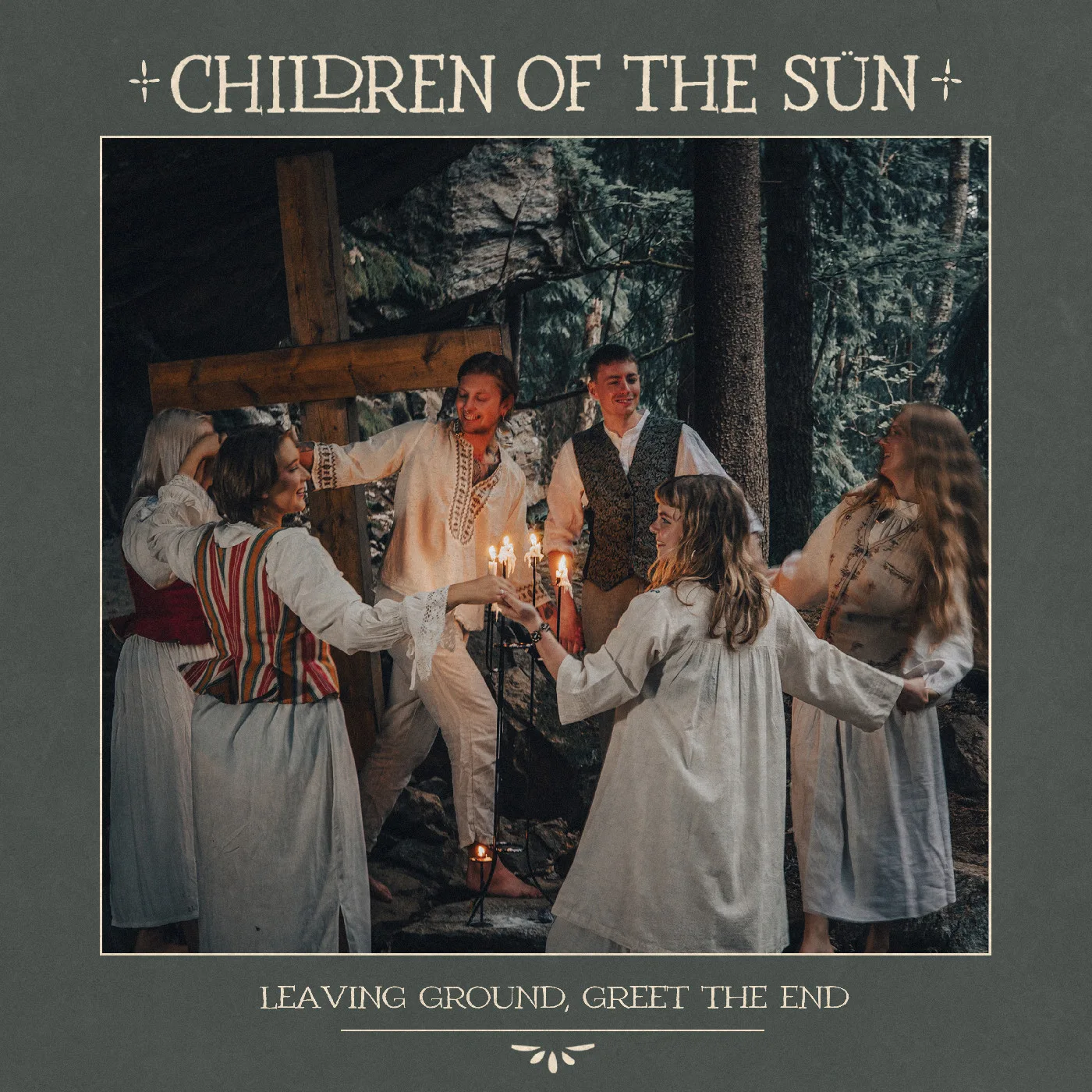 Official album cover art for the release Leaving Ground, Greet the End by Children of the Sün