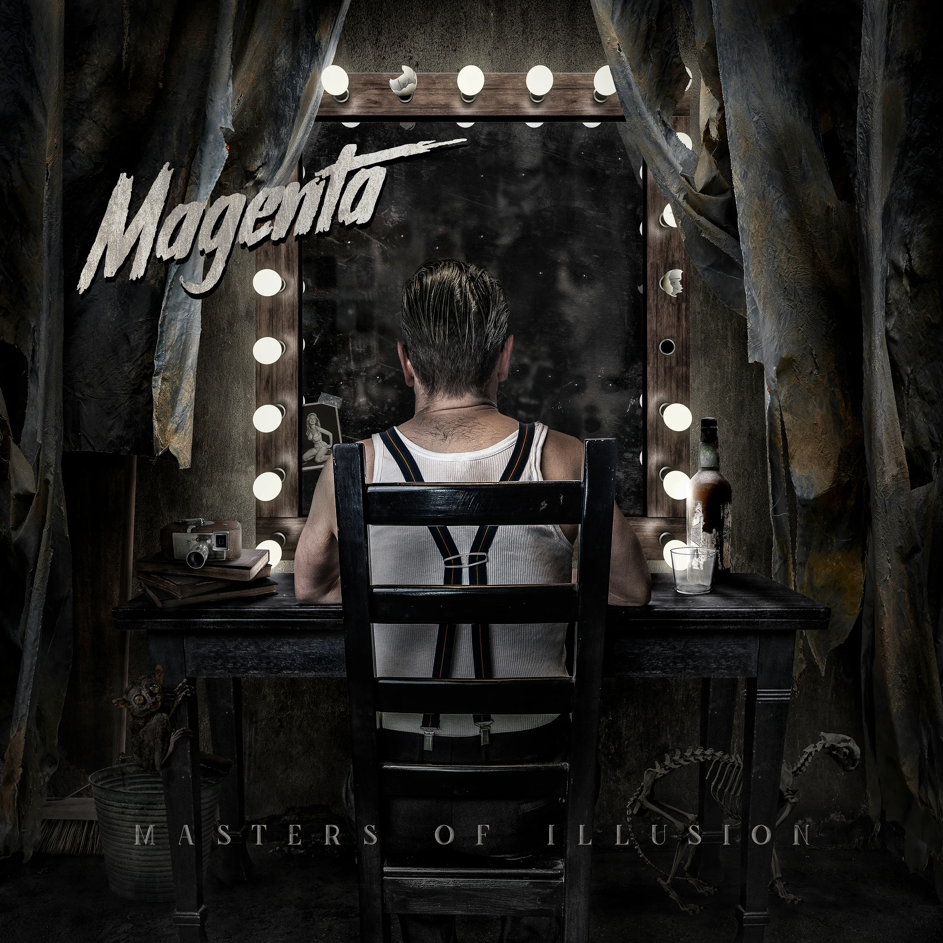 Official album cover art for the release Masters of Illusion by Magenta