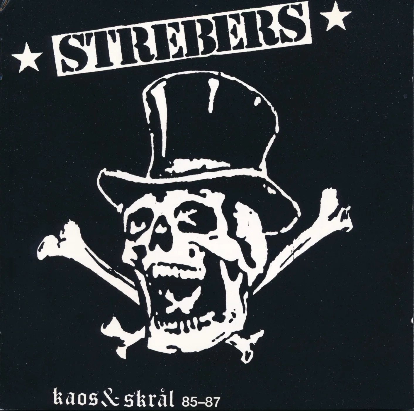 Official album cover art for the release Kaos & skrål 85 - 87 by Strebers