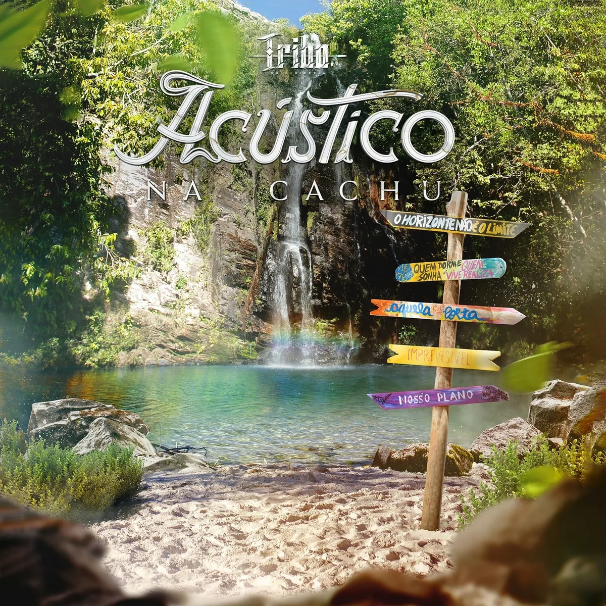 Official album cover art for the release Acústico na Cachu by Tribo da Periferia