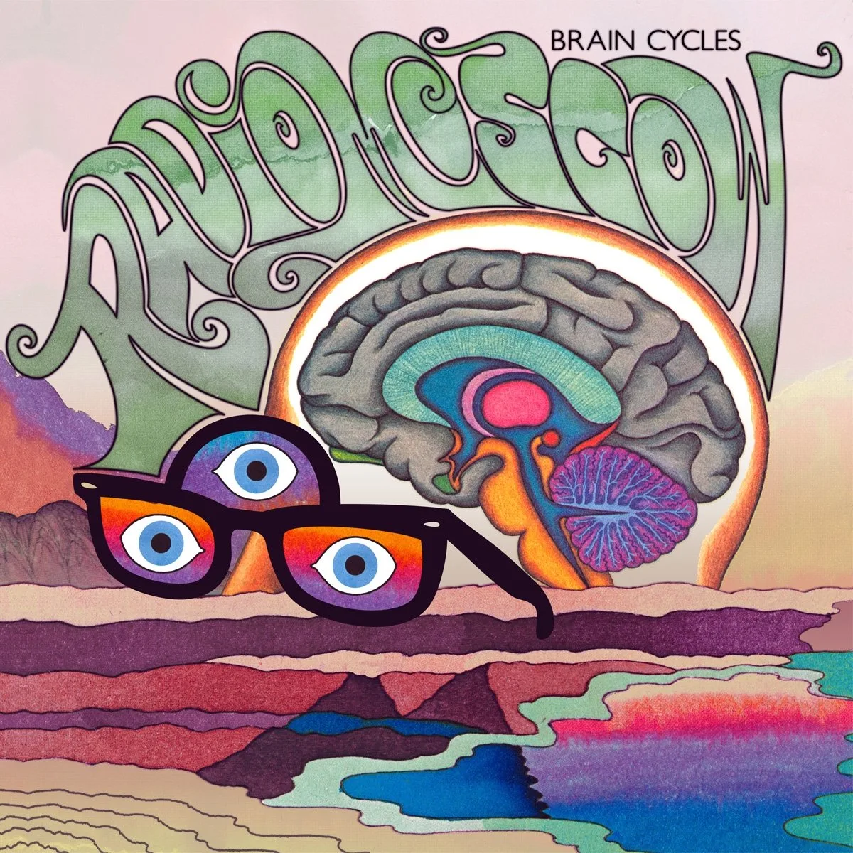 Official album cover art for the release Brain Cycles by Radio Moscow