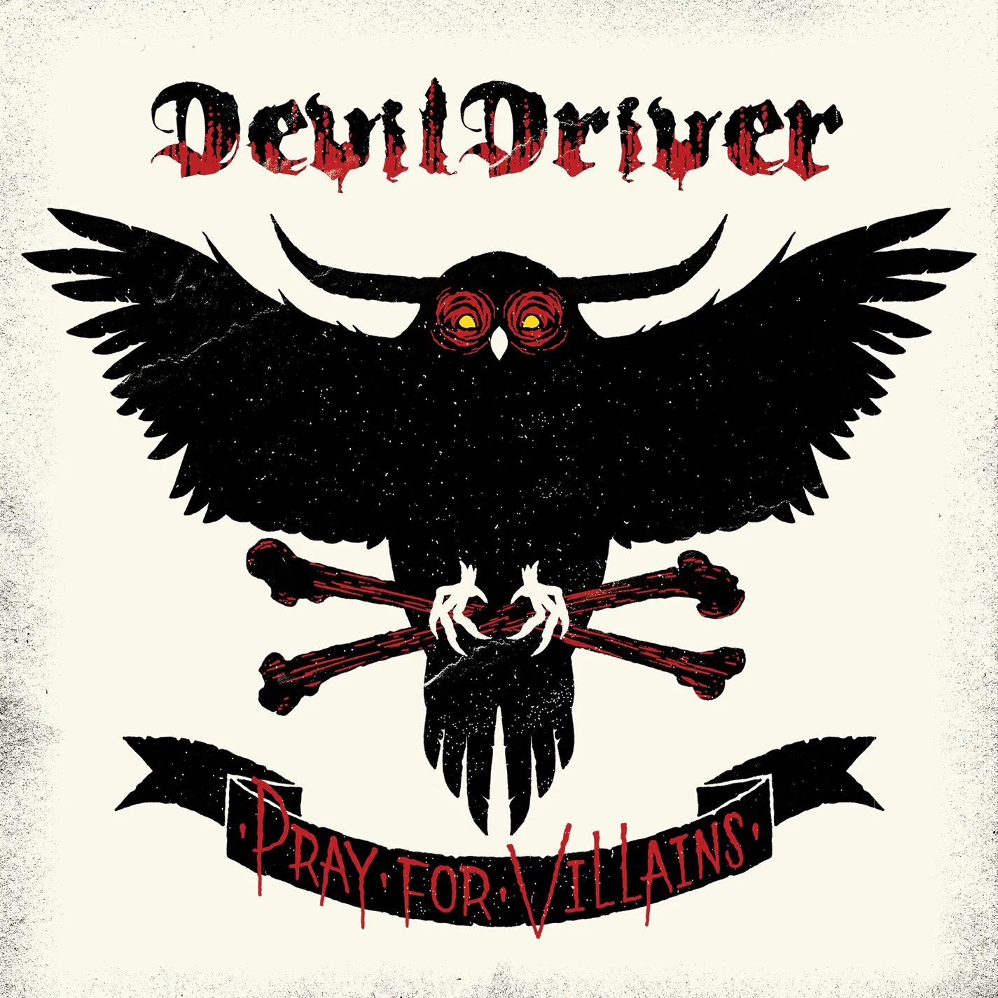 Official album cover art for the release Pray for Villains by DevilDriver