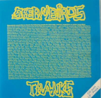 Official album cover art for the release Thanks by Spermbirds