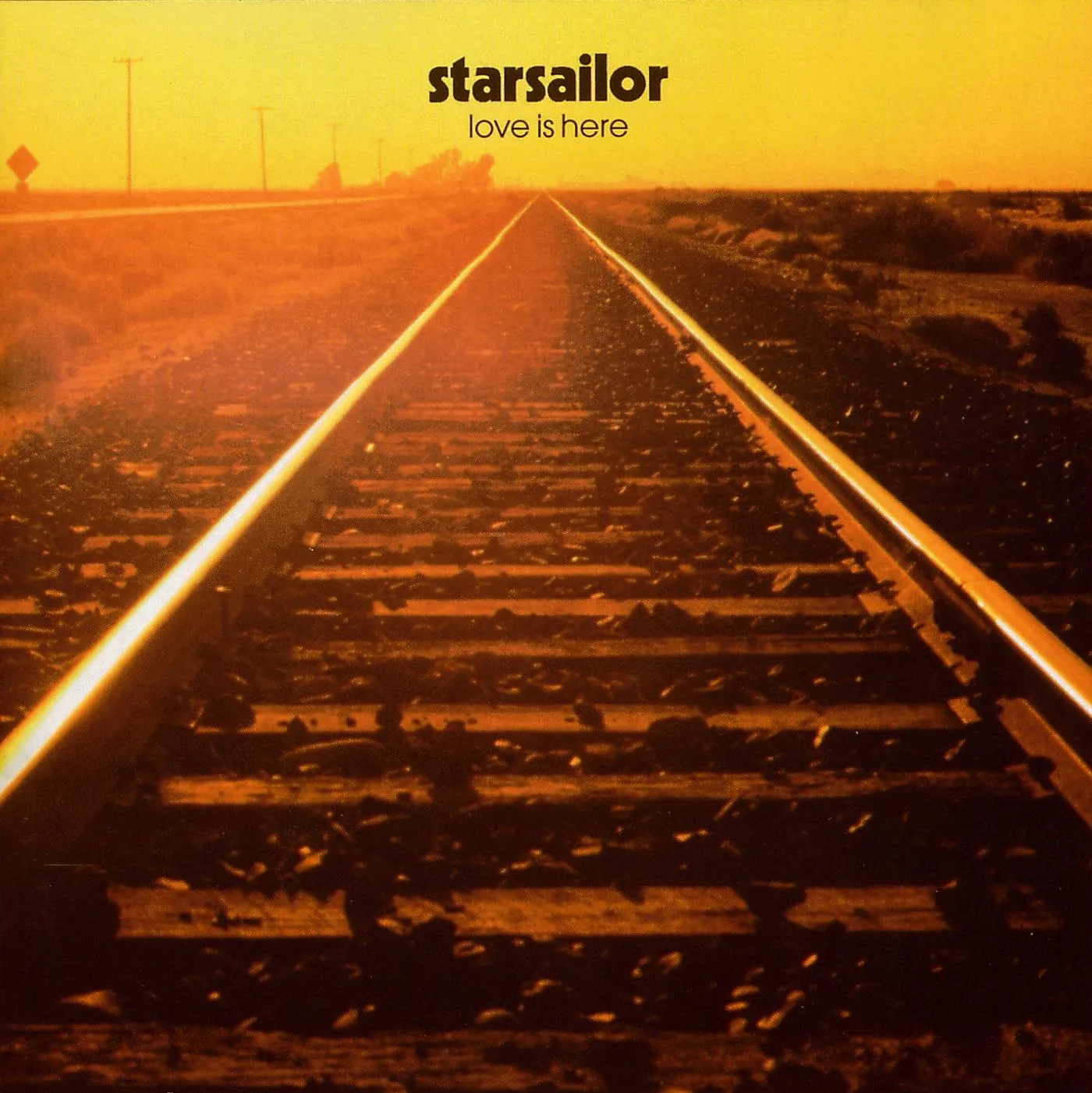 Official album cover art for the release Love Is Here by Starsailor