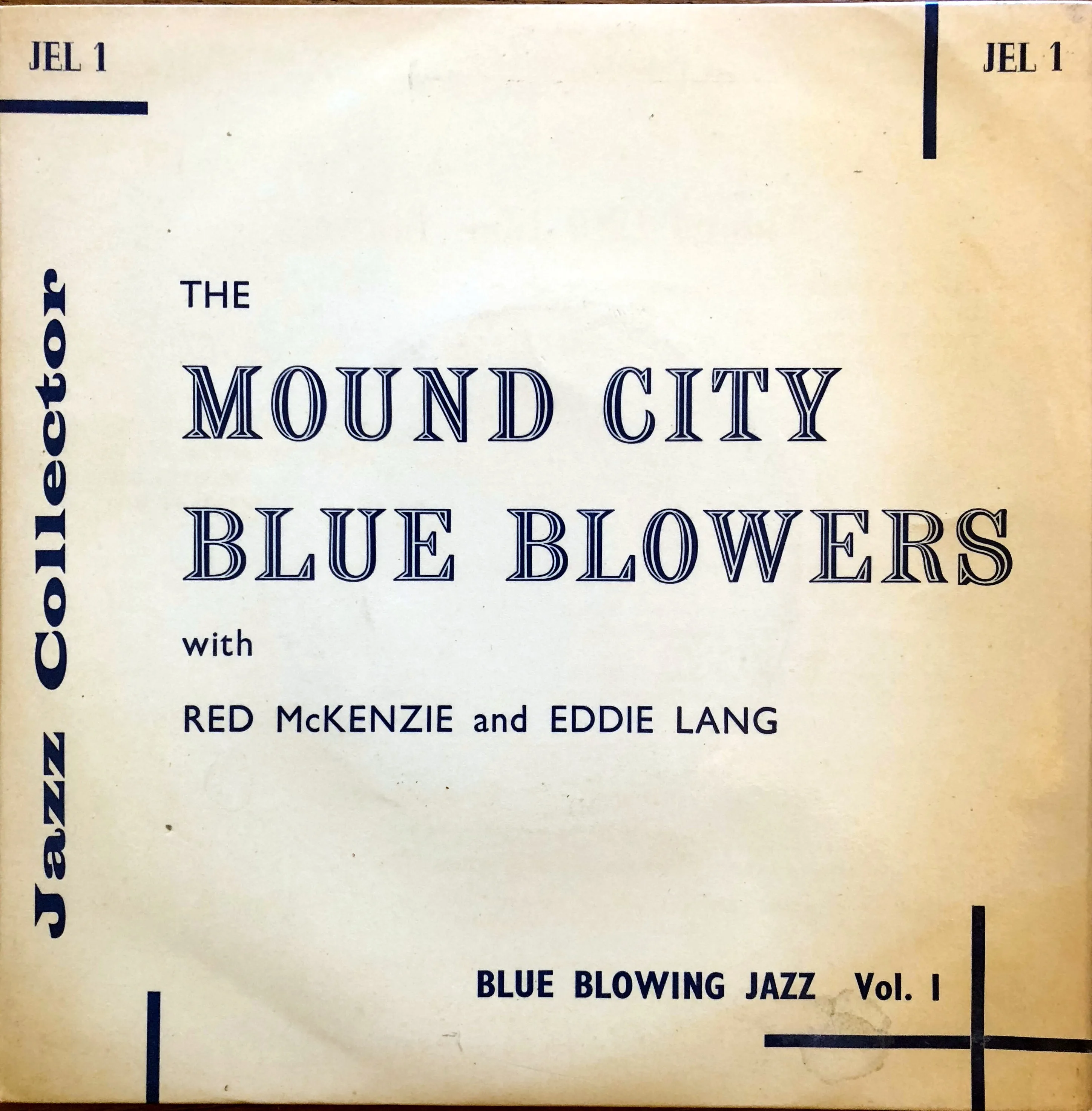 Official album cover art for the release Blue Blowing Jazz, Vol. 1 by Mound City Blue Blowers
