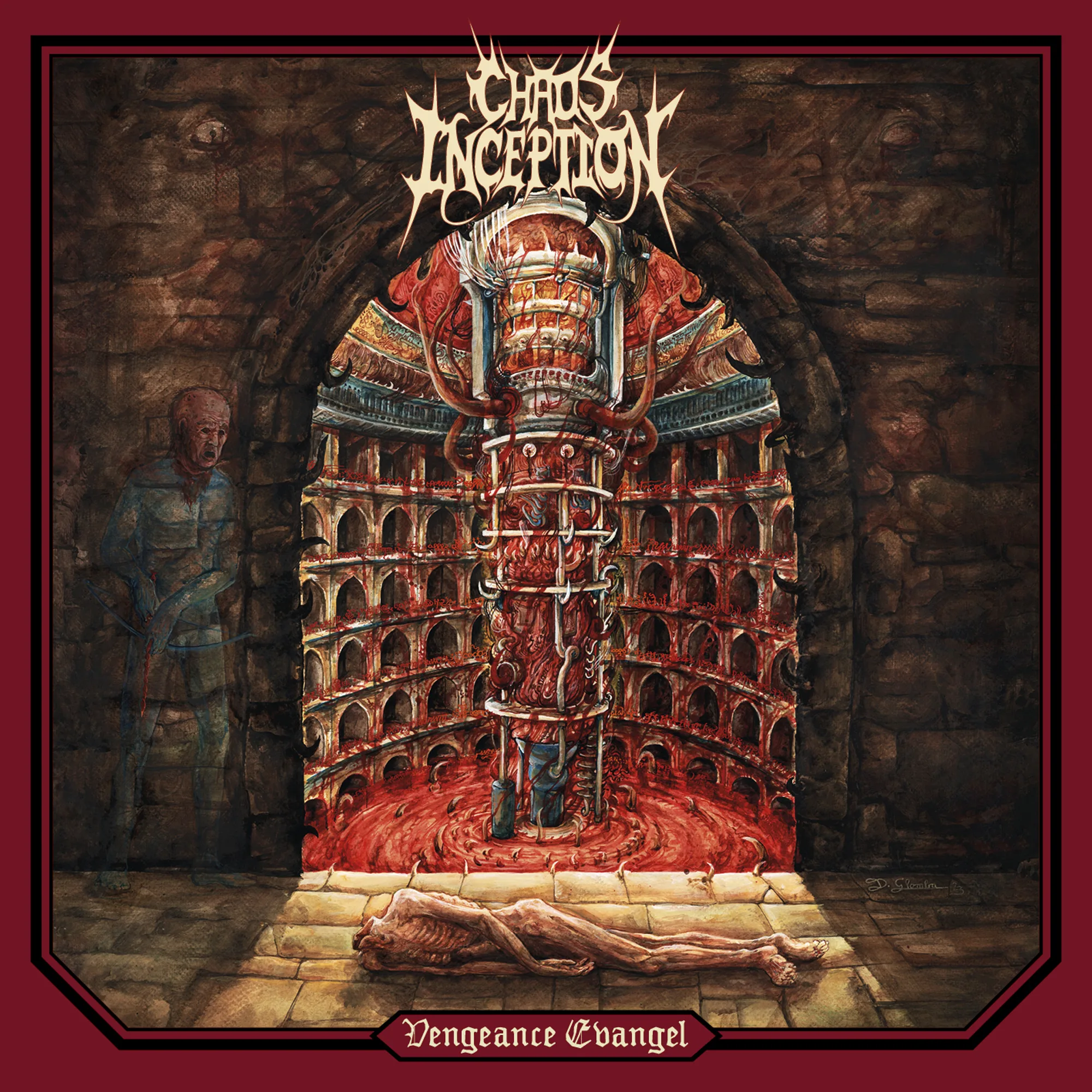 Official album cover art for the release Vengeance Evangel by Chaos Inception