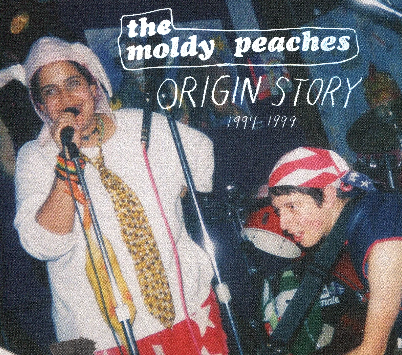 Official album cover art for the release Origin Story: 1994-1999 by The Moldy Peaches