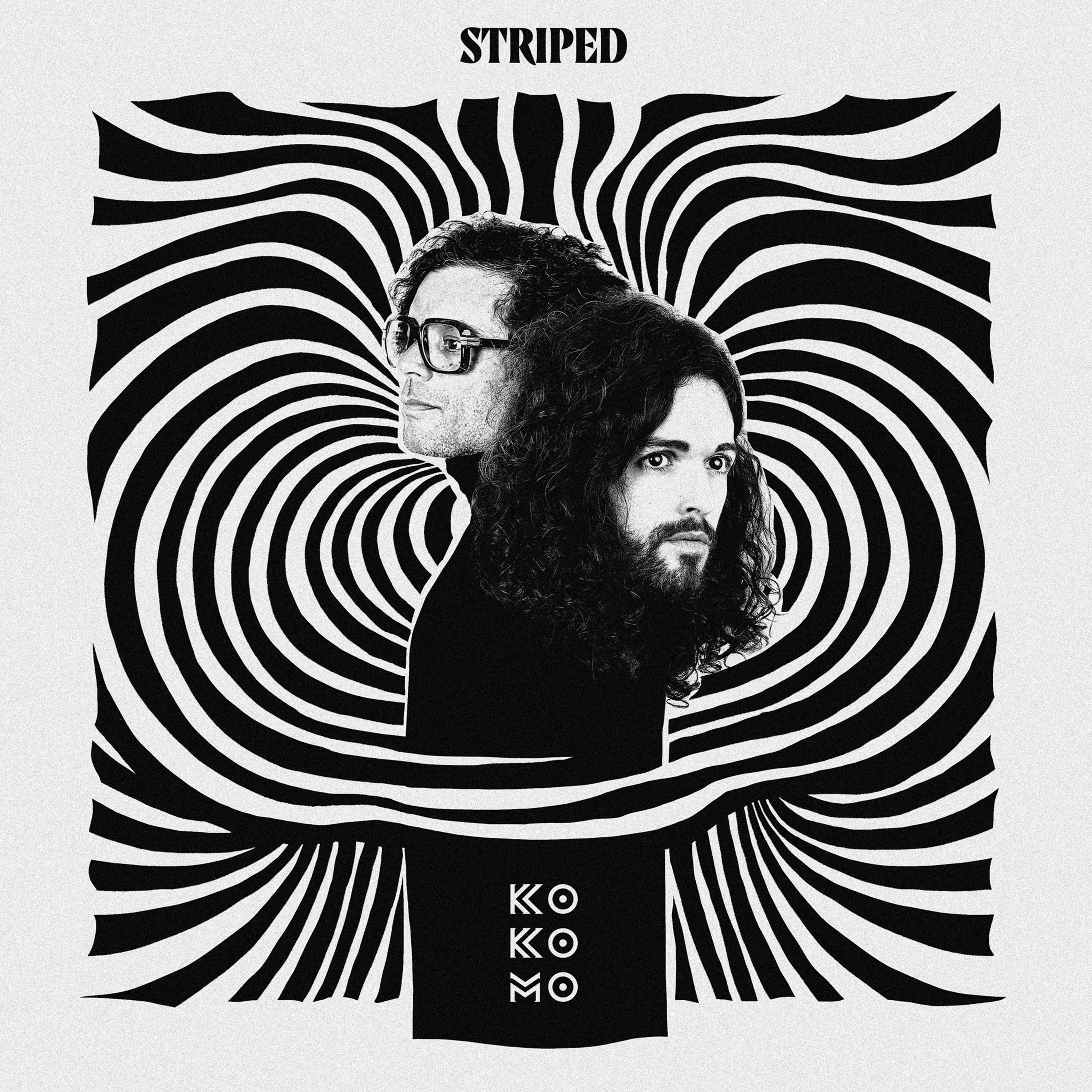 Official album cover art for the release STRIPED by KO KO MO