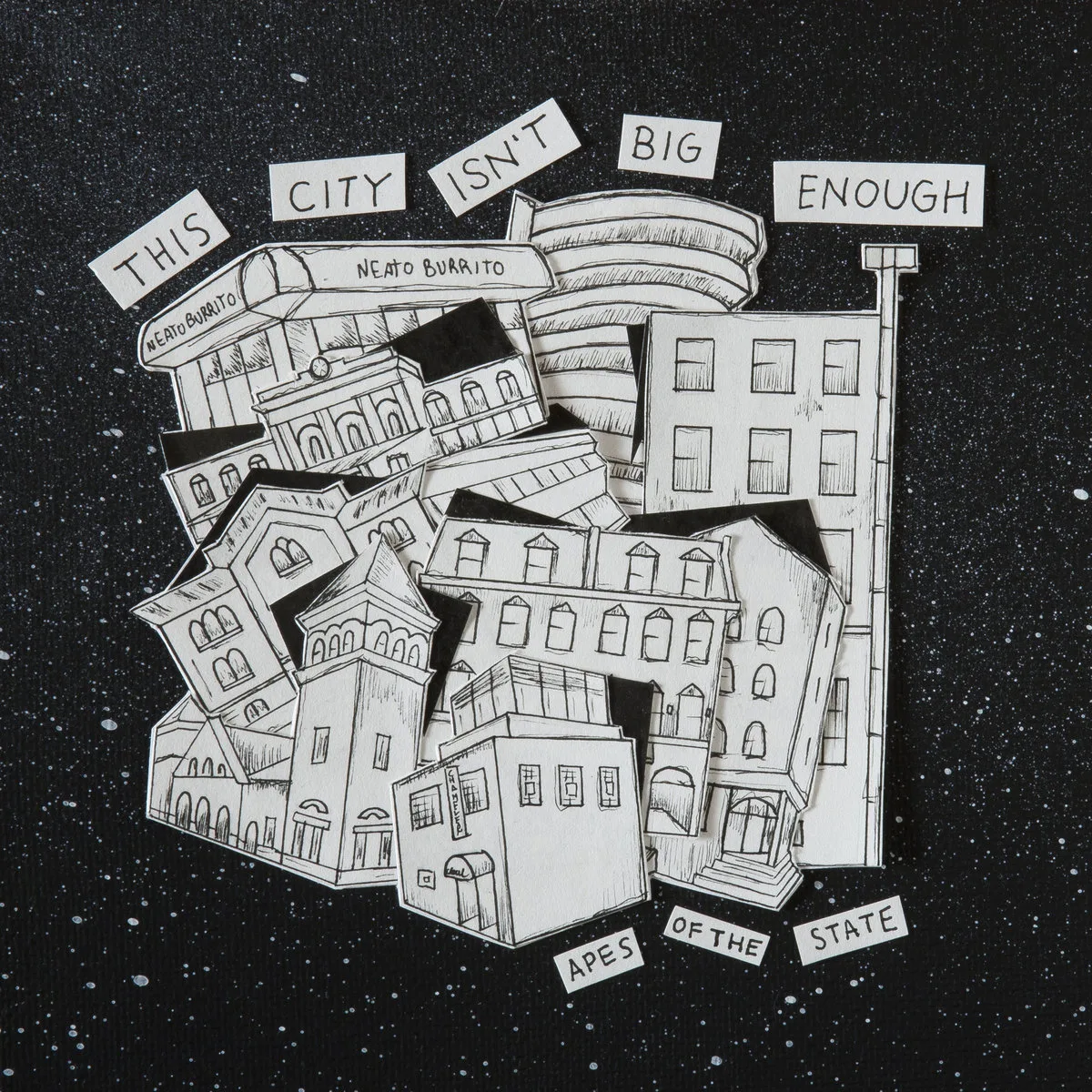 Official album cover art for the release This City Isn’t Big Enough by Apes of the State