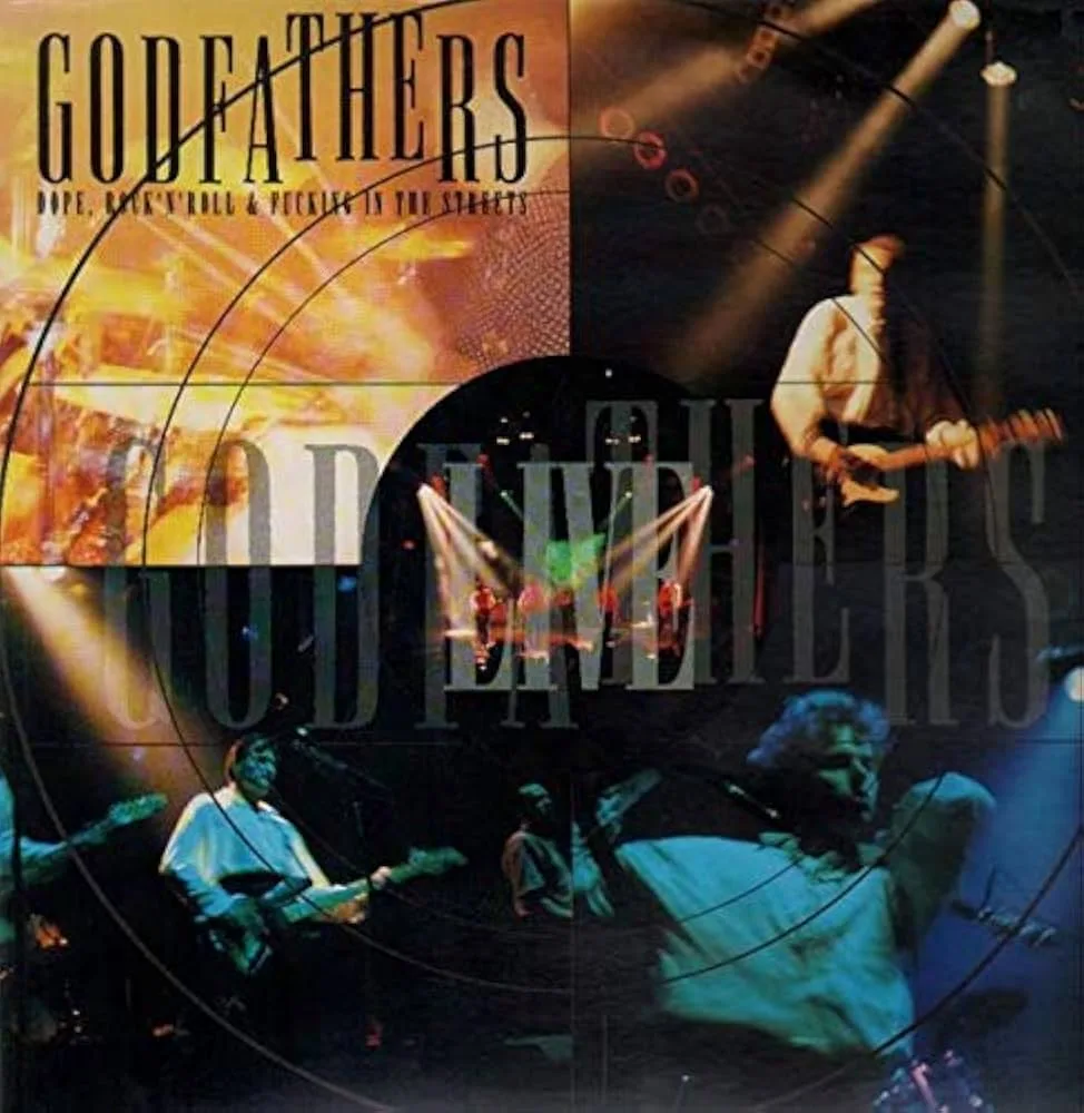 Official album cover art for the release Dope, Rock 'n' Roll & Fucking in the Streets by The Godfathers
