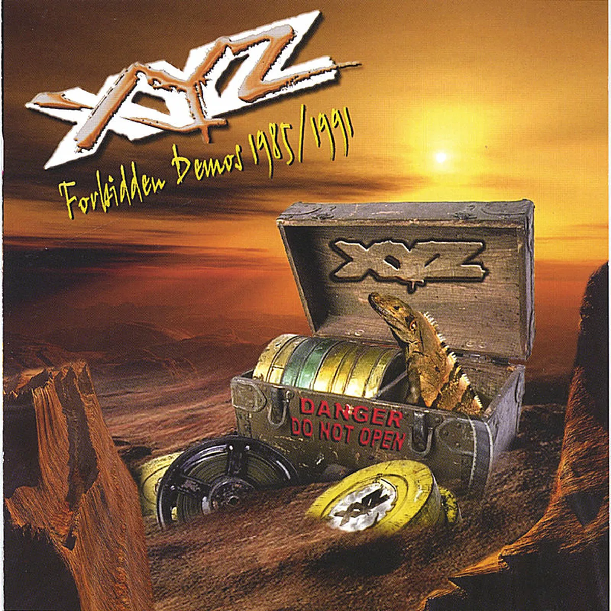 Official album cover art for the release Forbidden Demos 1985 / 1991 by XYZ