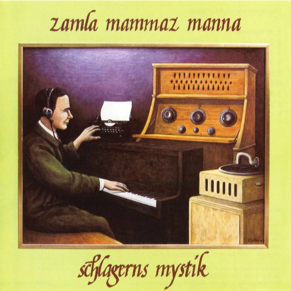 Official album cover art for the release Schlagerns mystik / För äldre nybegynnare by Samla Mammas Manna