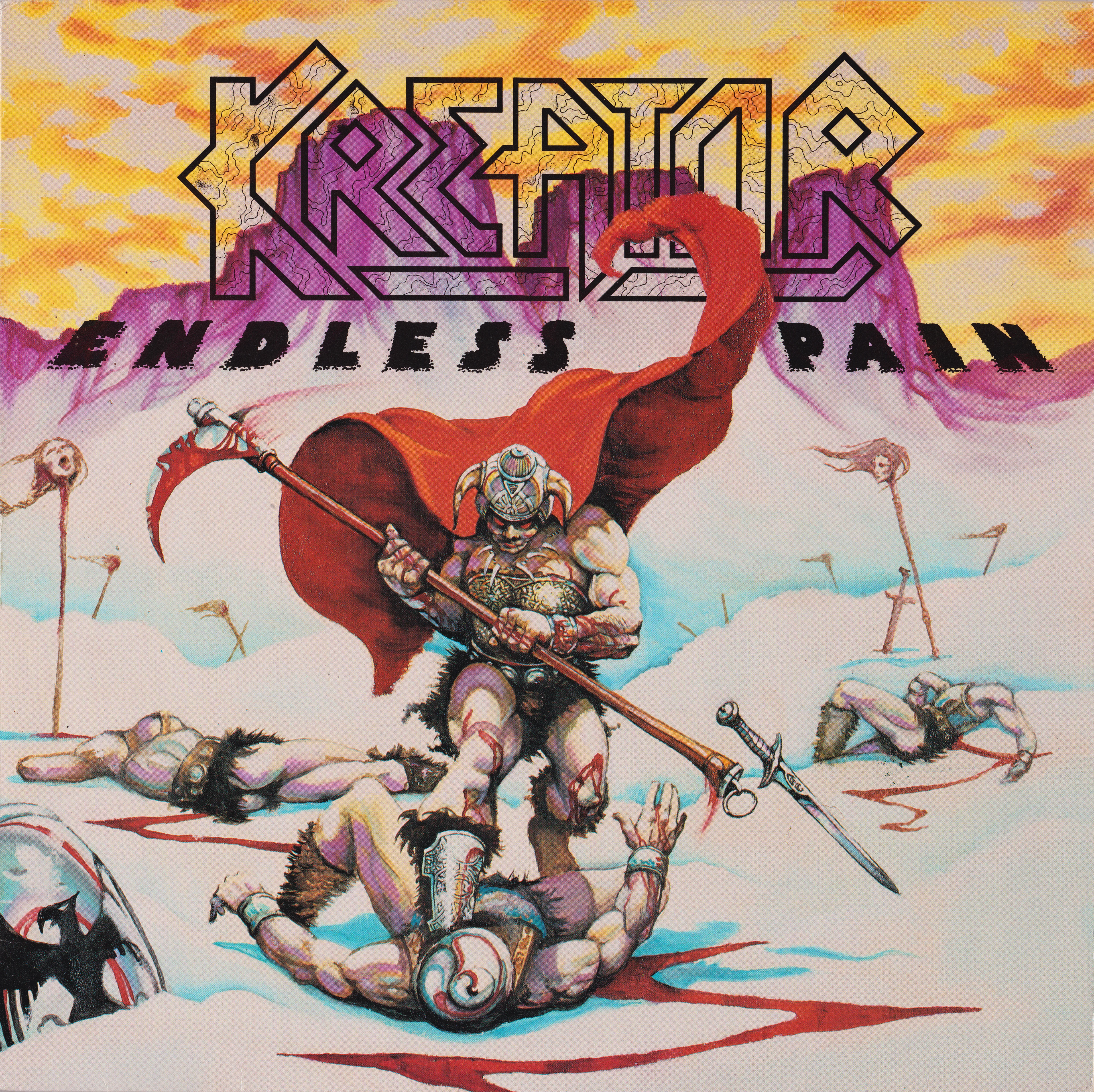 Tormentor song track artwork featured on the album Endless Pain by Kreator