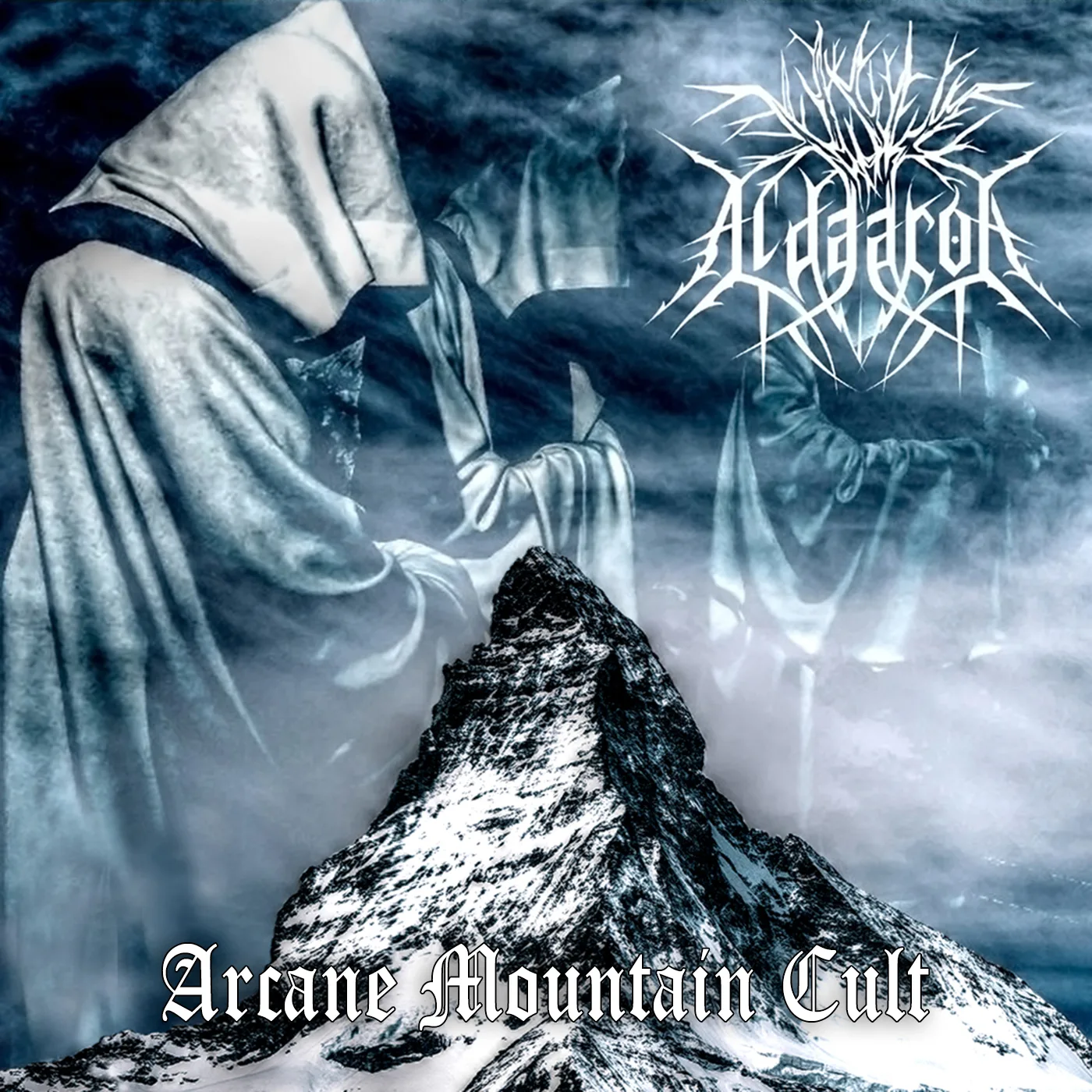 Official album cover art for the release Arcane Mountain Cult by Aldaaron