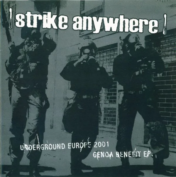 Official album cover art for the release Underground Europe 2001 (Genoa Benefit EP) by Strike Anywhere