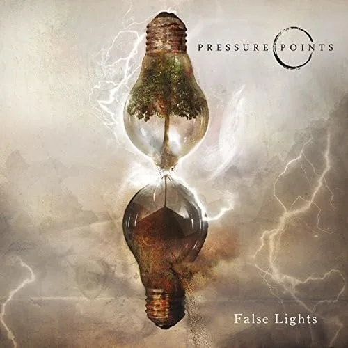 Official album cover art for the release False Lights by Pressure Points