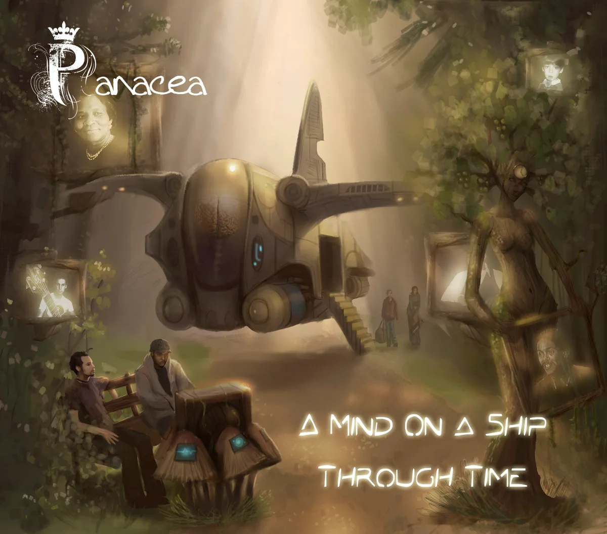 Official album cover art for the release A Mind on a Ship Through Time by Panacea