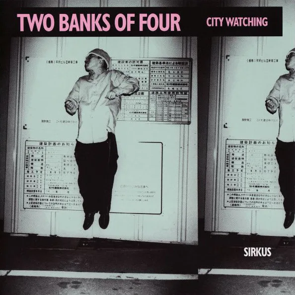 Official album cover art for the release City Watching by Two Banks of Four