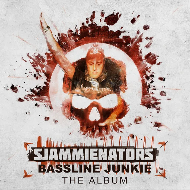 Official album cover art for the release Bassline Junkie The Album by Sjammienators