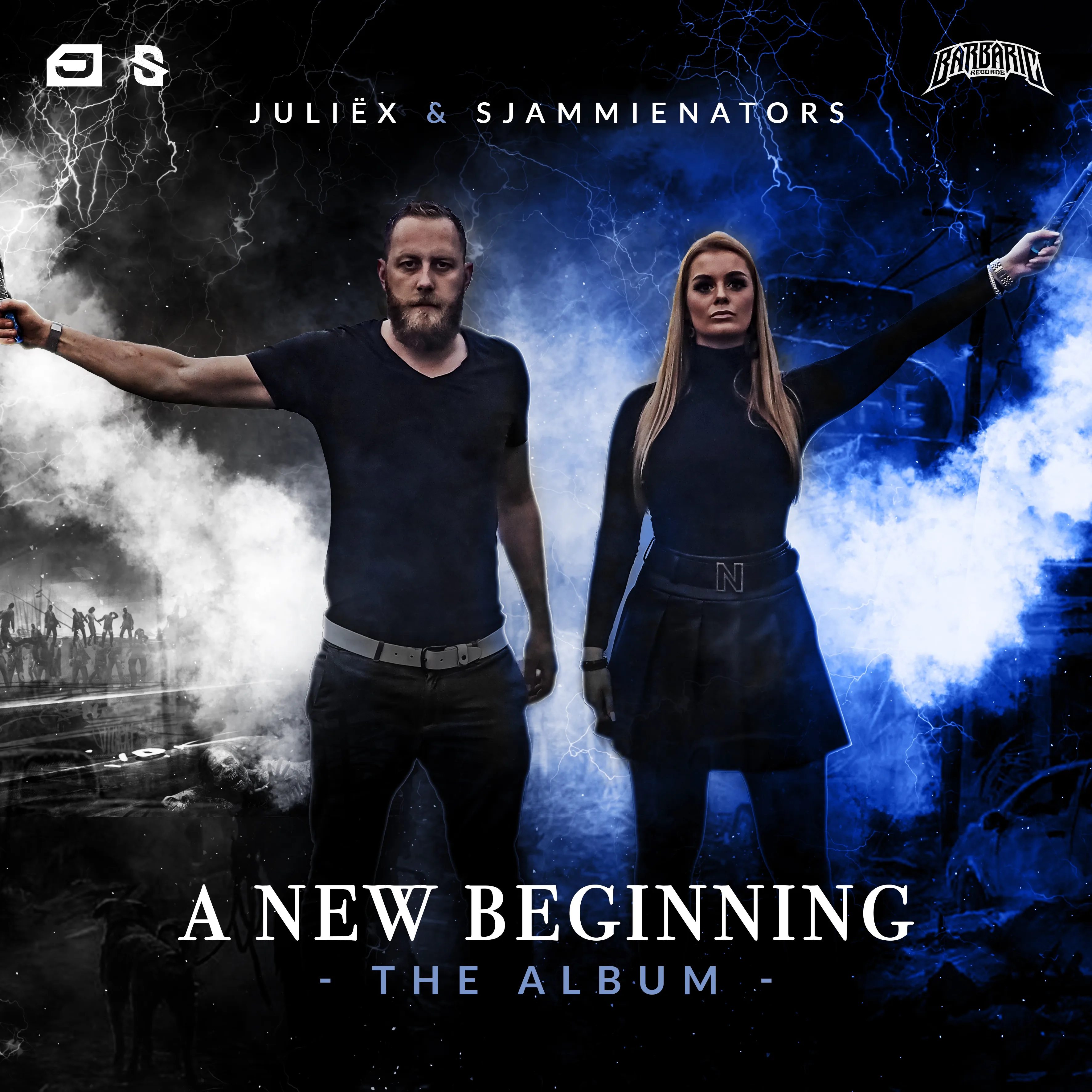 Official album cover art for the release A New Beginning by Sjammienators