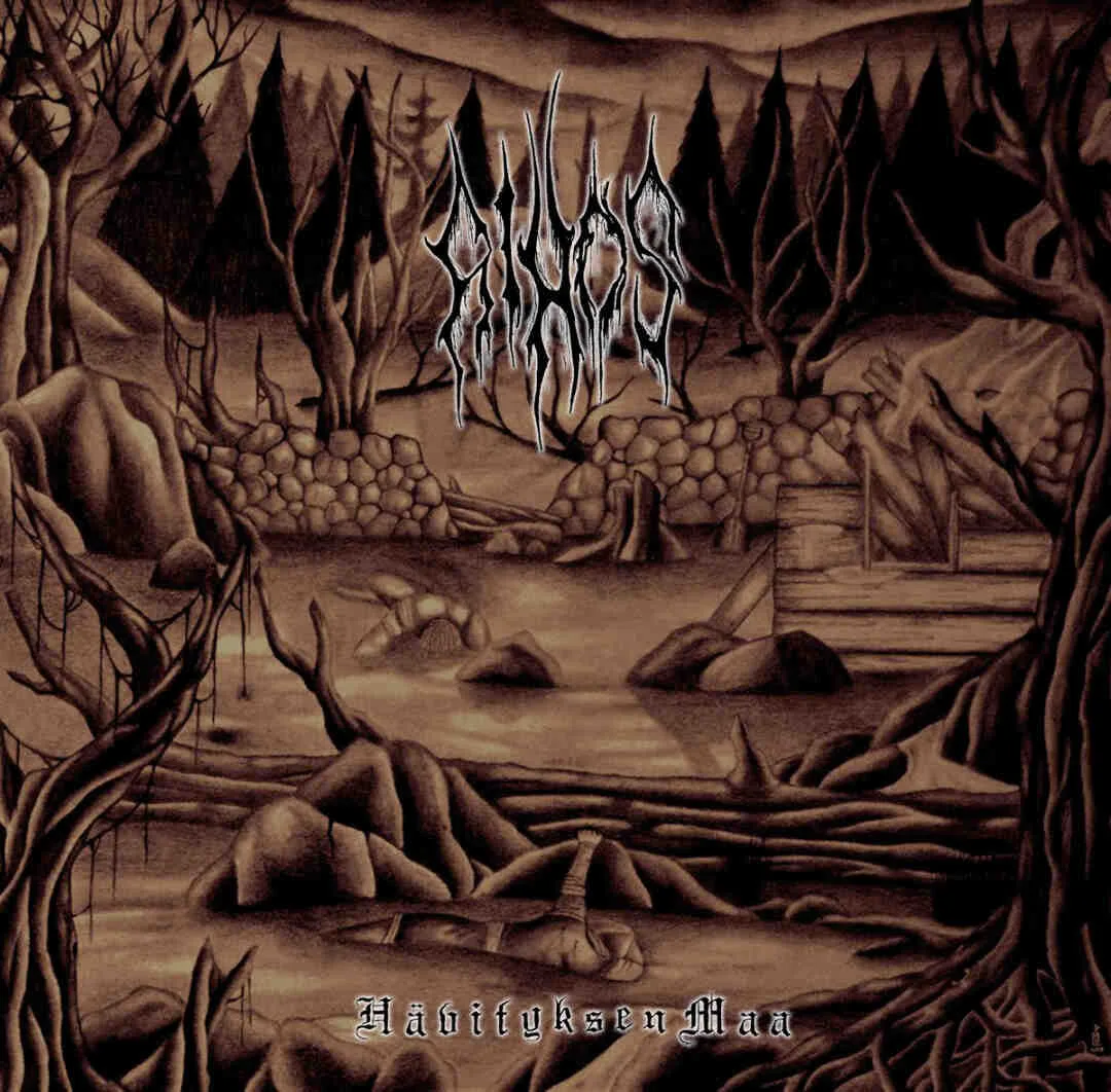 Official album cover art for the release Hävityksen maa by Aihos