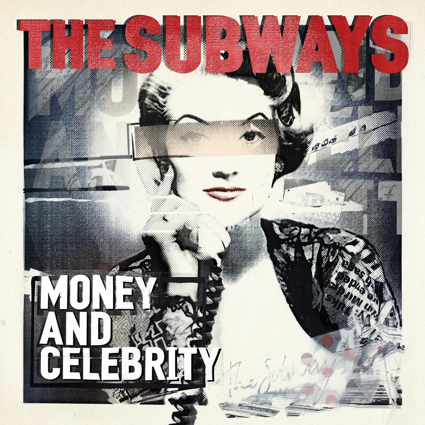 Official album cover art for the release Money and Celebrity by The Subways