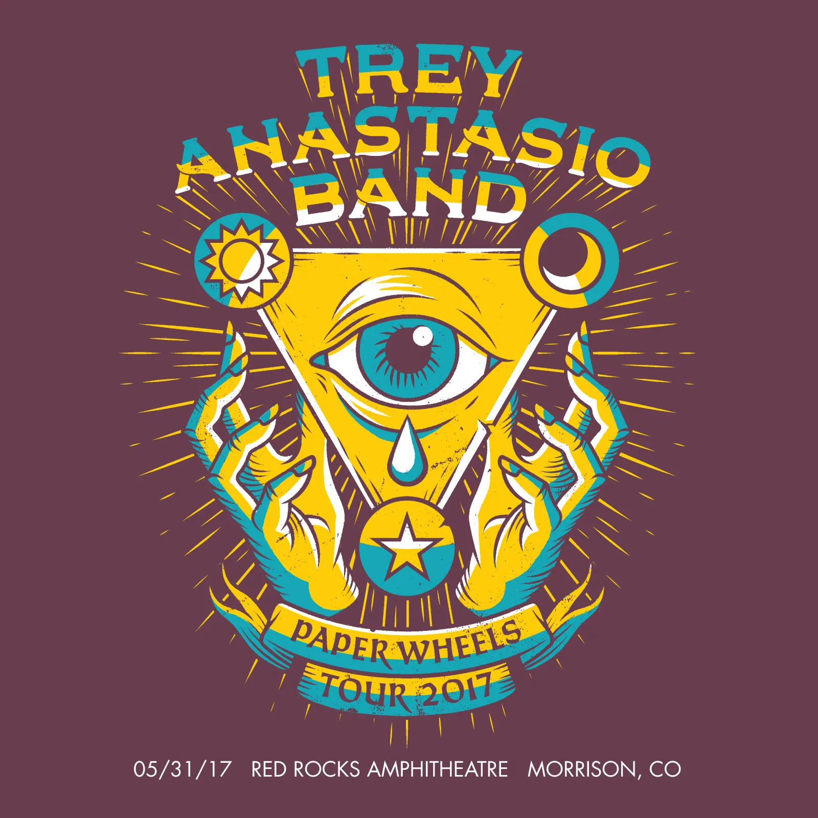 Official album cover artwork for 2017-05-31: Red Rocks, Morrison, CO, USA by Trey Anastasio Band