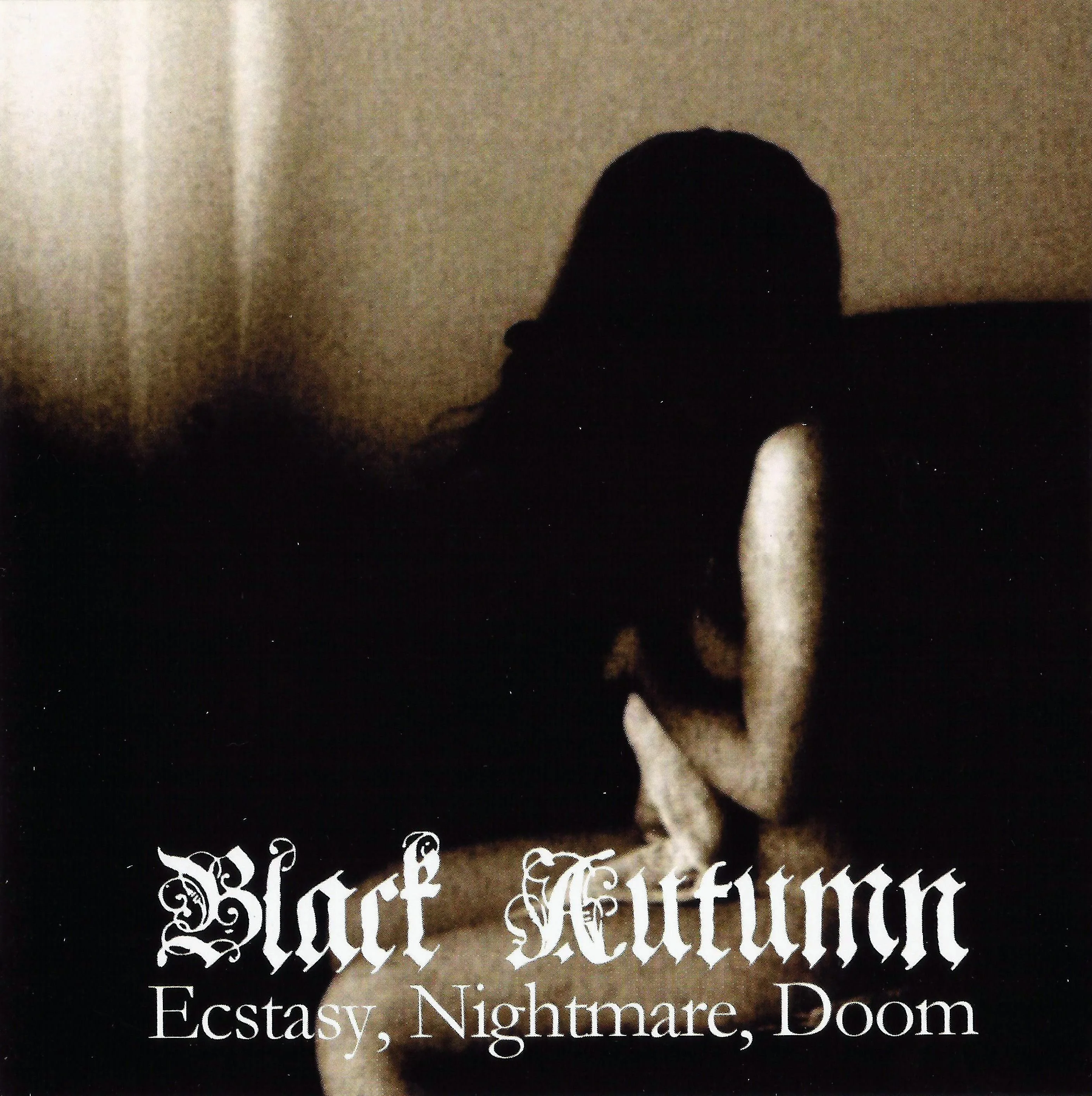 Official album cover art for the release Ecstasy, Nightmare, Doom by Black Autumn