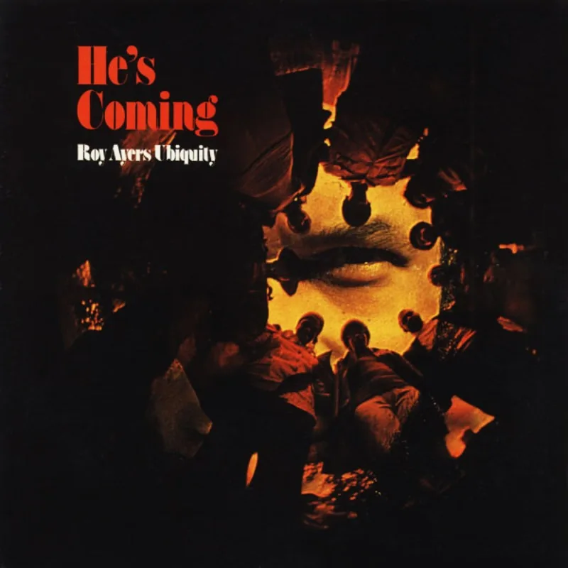 Official album cover art for the release He’s Coming by Roy Ayers Ubiquity