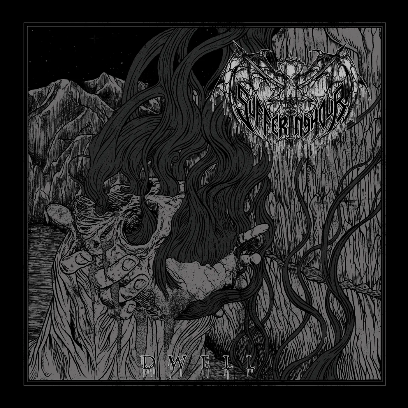 Official album cover art for the release Dwell by Suffering Hour