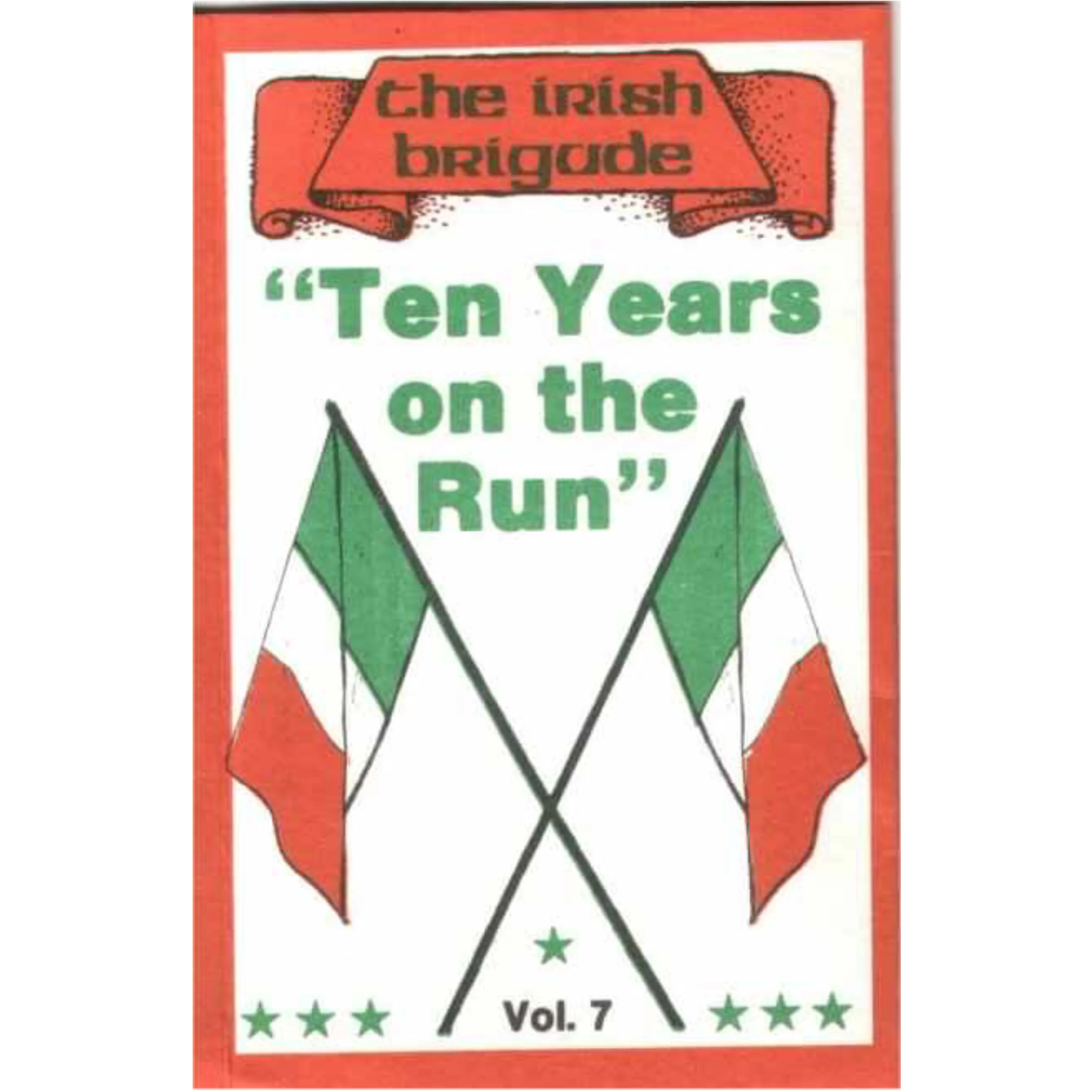Official album cover art for the release Ten Years on the Run by The Irish Brigade