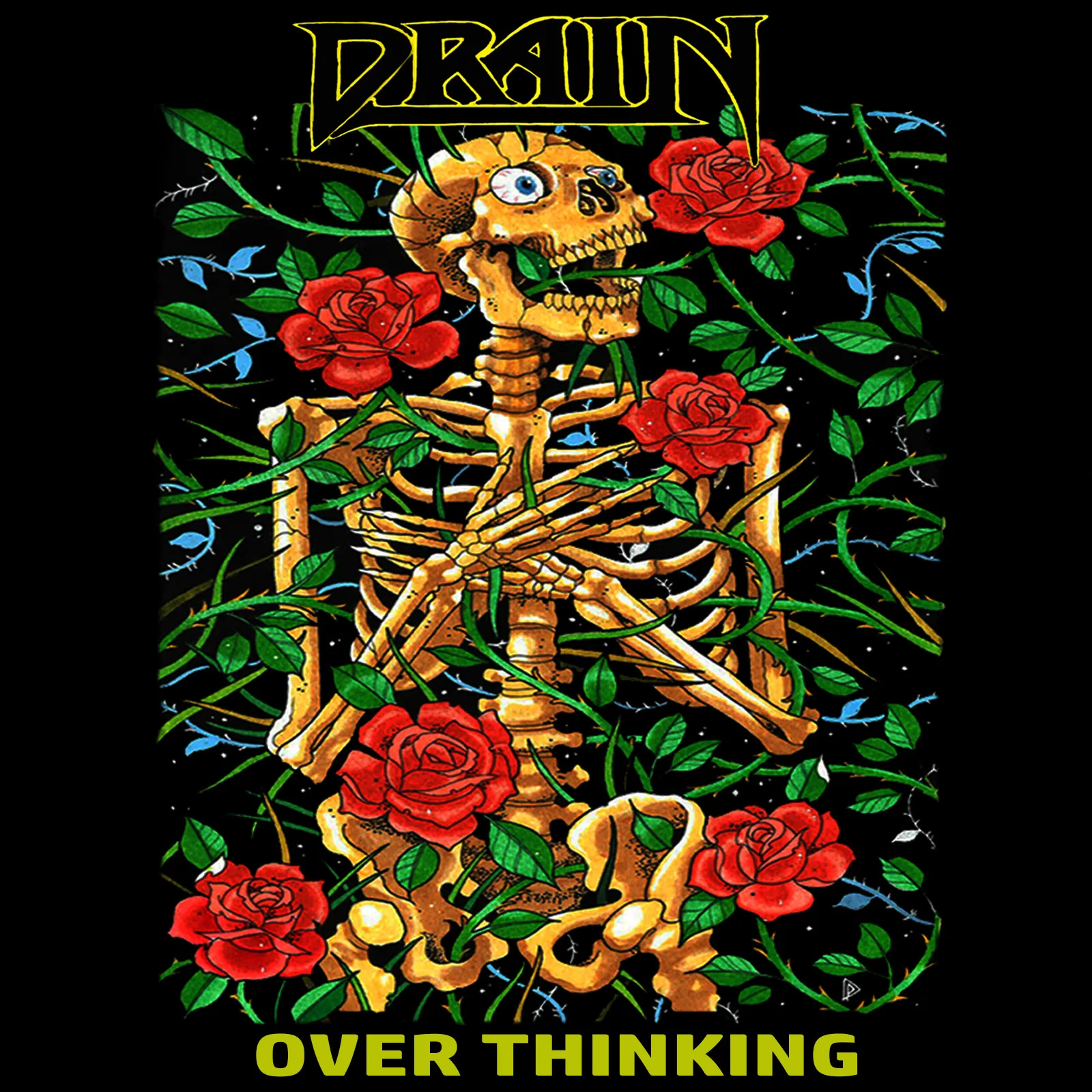 Official album cover artwork for Over Thinking by DRAIN