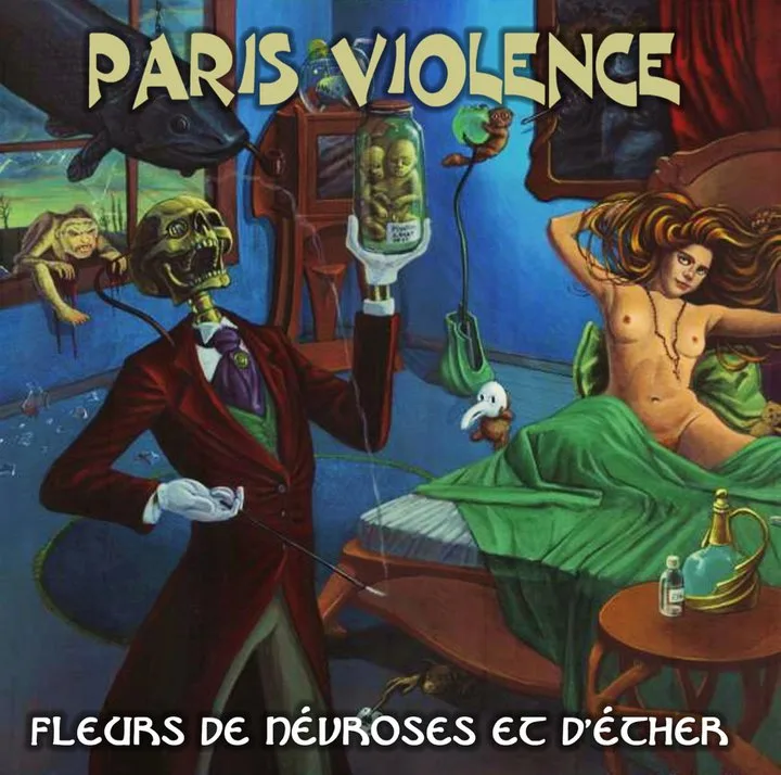 Official album cover art for the release Fleurs De Névroses Et D'Ether by Paris Violence